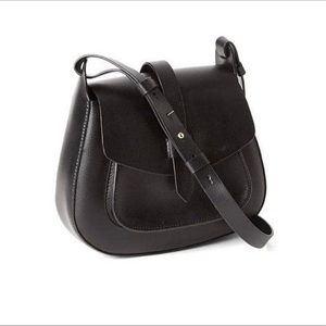 Gap Black Faux Leather Crossbody Purse